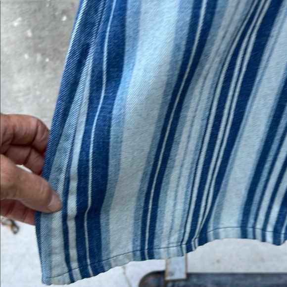 FP Striped Blue and White Flared Jeans (Very 70’s) - Picture 6 of 8